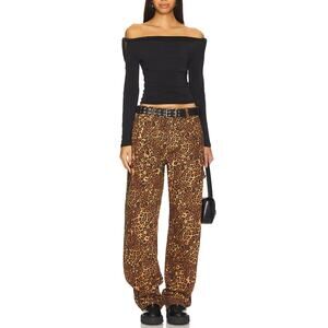 AFRM Rhett Brown High Rise Carpenter Barrel Jeans Size 25